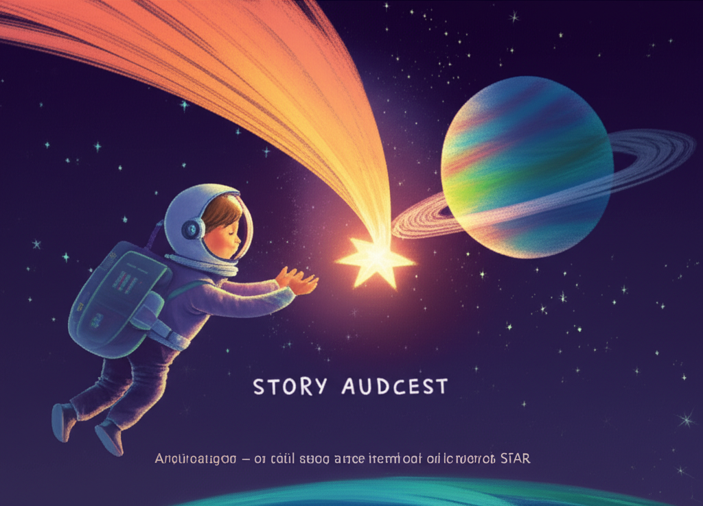 Storybook cover for The Astronaut and the Star